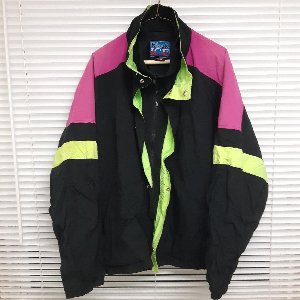 90s Black Ice Ski Jacket